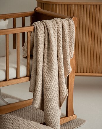 Kocyk dla dziecka 100x135 cm - PREMIUM 100% wełna MERINO, Bo.