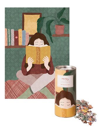 Puzzle 500 "Home Alone" by Ola Kryngiert w ozdobnej tubie, MUNO puzzle