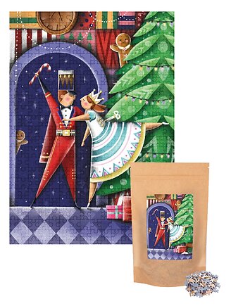 Puzzle 500 "Once Upon a Christmas" by Julia Kraska w papierowyn woreczku, MUNO puzzle