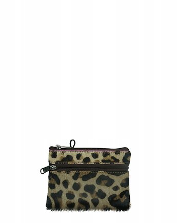 Saszetka skórzana bilonówka skóra naturalna na klucze bilon poręczna OLIVKA, Olivka Warsaw