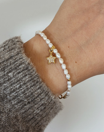 Bransoletka Perły naturalne Gwiazdka, Chmolowska Jewellery