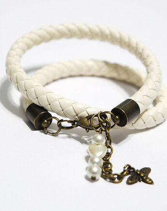 Bransoletka - Pleciona, owijana - pszczoła, yenoo