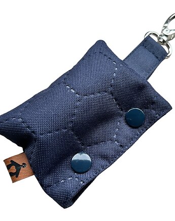 Etui, dozownik na woreczki na psie odchody, kupoworki Granatowy pikowany, Psia szafa