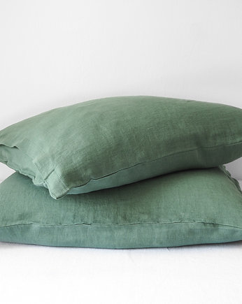 Lniana Poszewka Classic EUCALYPTUS GREEN, so linen!