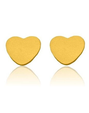 Złote kolczyki serduszka, SOTHO
