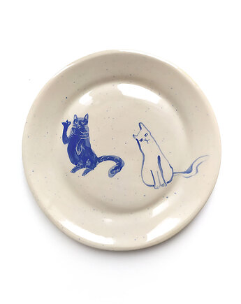 Talerz - kotki, cynamon studio