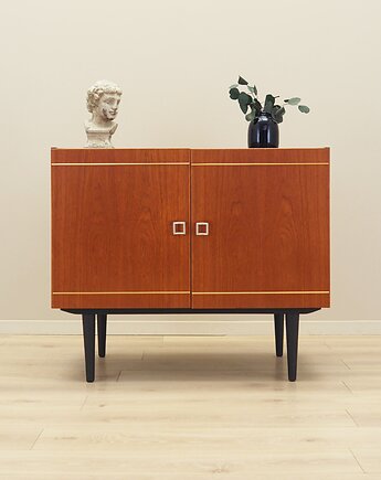 Szafka tekowa, duński design, lata 70, produkcja: Dania, Przetwory design