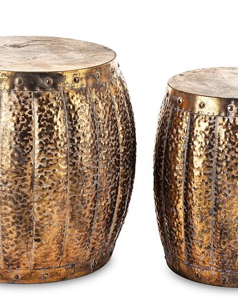 Stolik boczny 2 szt. metalowy 50x46x46 i 45x35x36 cm TUNN, MIA home