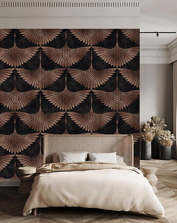 Tapeta orientalna - Żurawie, Dekoracje PATKA Patrycja Kita