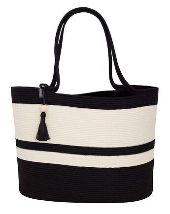 Kosz Mia Torba Shopper Black & Ivory, Just Africa