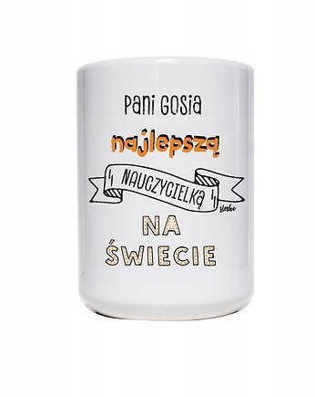 Dla nauczycielki, kubek z imieniem, personalizacja, Sowia Aleja