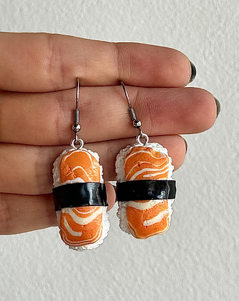Kolczyki NIGIRI sushi śmieszne kolczyki stal chirurgiczna, Dont Bite
