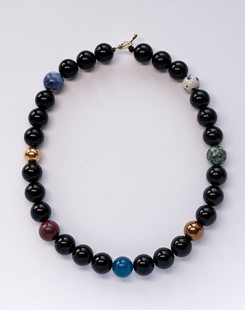 Naszyjnik z dużych kamieni, Flow handmade