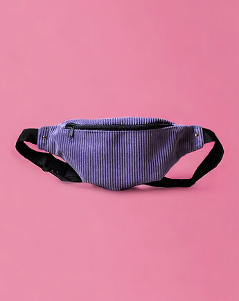 Fioletowa nerka z cienkiego sztruksu, raspberi