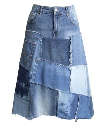 Asymetryczna spódnica jeans AP004, AnitaPalmerArt