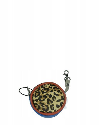 Bilonówka portfelik skórzany ze skrawków okrągły na prezent OLIVKA, Olivka Warsaw