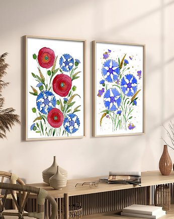 Zestaw 2 prac 60x90cm, Malgorzata Domanska