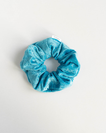 Scrunchie BLUE VELVET, wu handmade