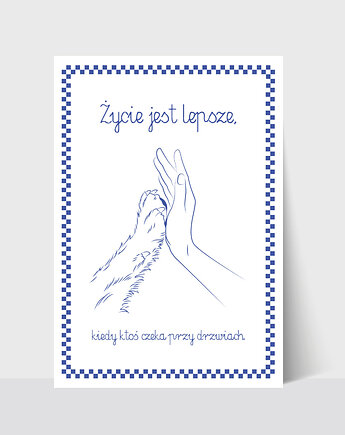 Kartka dla właściciela psa, prezent dla psiarza, Psiej Mamy i Psiego Taty, DODUMU