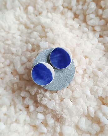 Kolczyki ceramiczne Włocławek, biżuteria z talerzy