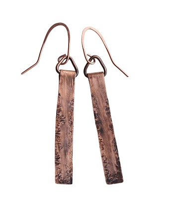 Kolczyki z kutej, oksydowanej miedzi /68/, Galeriai