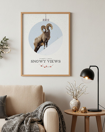 Plakat Snowy Views, Well Done Shop