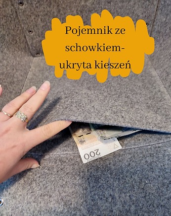 Pudełko do Kallax Ikea - zapinane ze skrytką, Green Sheep