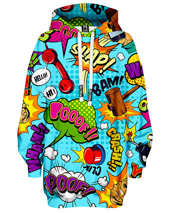 Bluza Oversize Tunika DR.CROW Komiks Blue, DrCrow