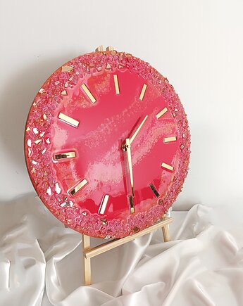 Zegar ścienny z żywicy epoksydowej - 40 cm, FantasticJewelry