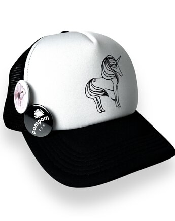 Czapka z daszkiem Jednorożec, Pom Pom Cap