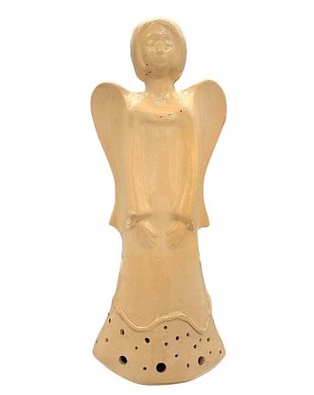 Anioł Ceramiczny Maya (Handmade). Figurka Dekoracyjna Ręcznie Robiona, Sklep Angelos