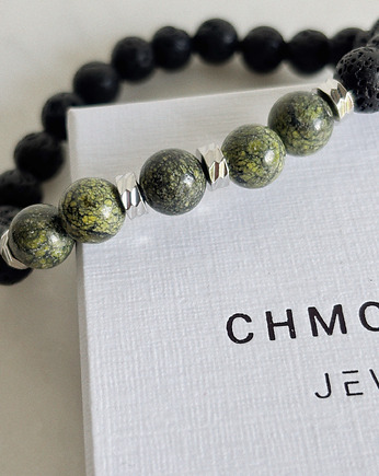 Bransoletka męska Serpentynit, Chmolowska Jewellery
