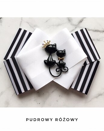 Brosza z Kotem Kolekcja z Kotkami NEW, Pudrowy Różowy
