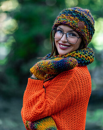 Czapka MERINO 100% Hope Kolory + podszewka BAWEŁNA, Brain Inside