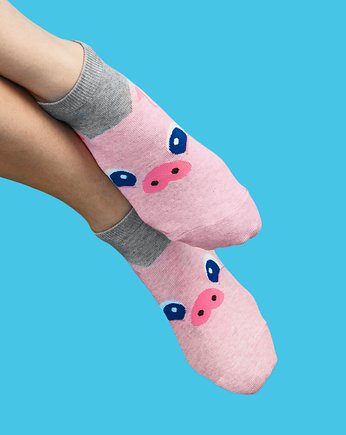 Damskie skarpetki w świnki - Słodka świnka, CandySox