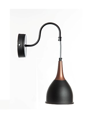 Kinkiet, lampa ścienna Monic czarny-miedź 41,5cm, Home Design