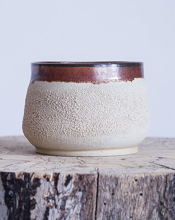 Czarka z fakturą lawy, studnia ceramiczna