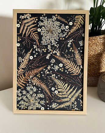 Leśna noc  obraz w ramce