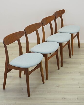 Komplet czterech krzeseł CH30, duński design, lata 60, Hans. J. Wegner, Przetwory design
