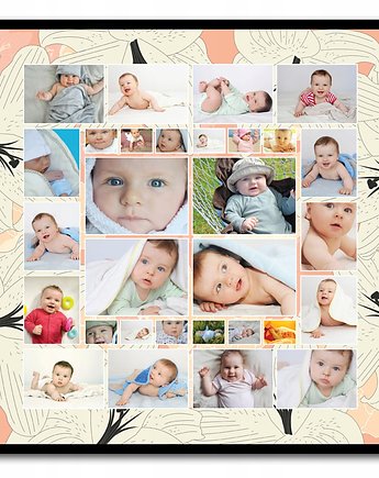 Plakat z 30 personalizowanymi zdjęciami wzory, Sowia Aleja