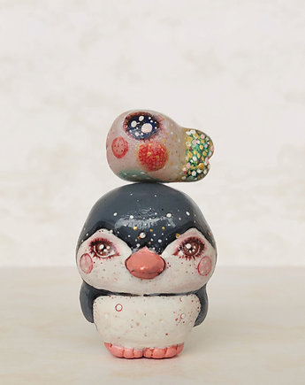 Miniaturowa Figurka - Pingwin i Rybka, AnimalsAndStrangers