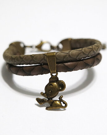 Bransoletka - Myszka love - rzemienie, yenoo