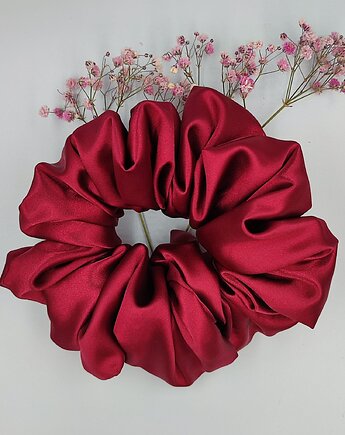 Scrunchie satyna claret vine, Kate HomeMade