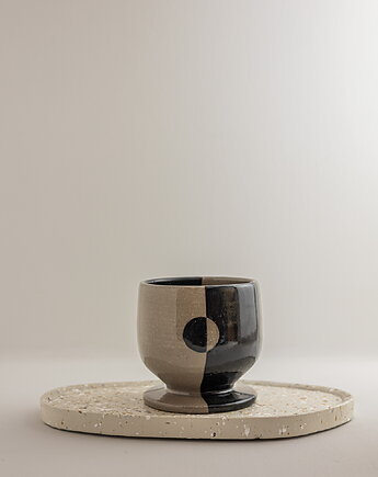 Geometryczny kieliszek do wina 300 ml, Wet Spot Ceramic Studio
