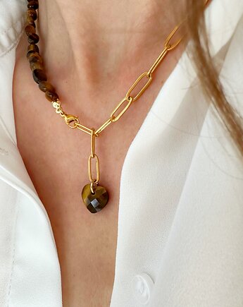 Naszyjnik Choker Tygrysie Oko, Lajka