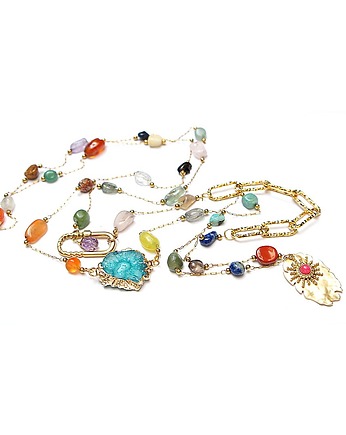 Sautoir /mix kamieni/ 01.04.25w - naszyjnik, KiKa pracownia