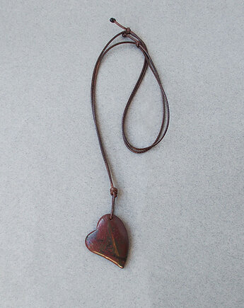 Serce Wisiorek Jaspis picasso, galeria nuit