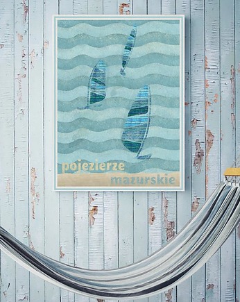 Mazury - plakat fine art, giclee, minimalmill