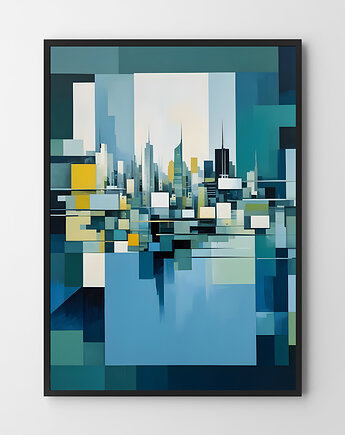 Plakat Water city abstrakcja, HOG STUDIO