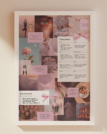 Plakat Vision Board - urodzinowa Mapa Marzeń, Wonder Tones